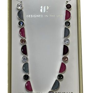 Bomb Party Jewel Candy Necklace NK25070 Too Sweet To Skip - Black Cherry NIB